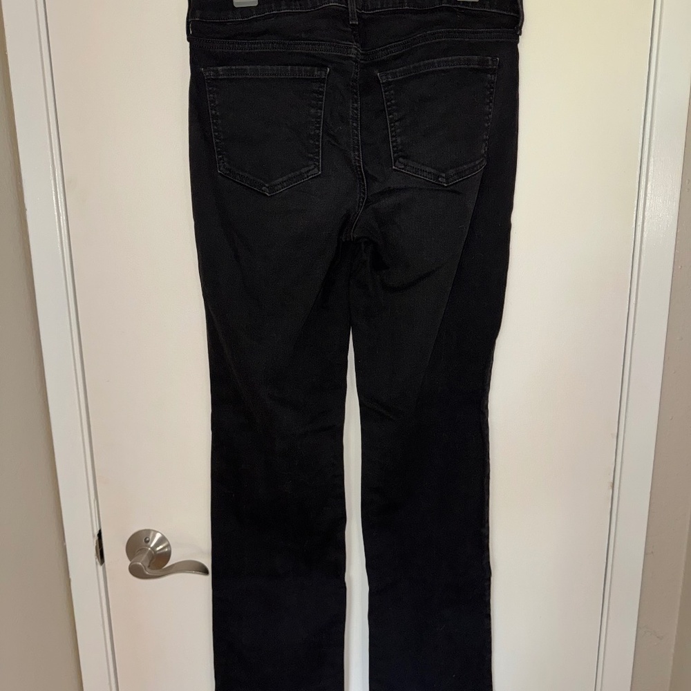 NYDJ Chocolate Brown Corduroy Pants Straight Leg Size 6 Stretch 31” Inseam